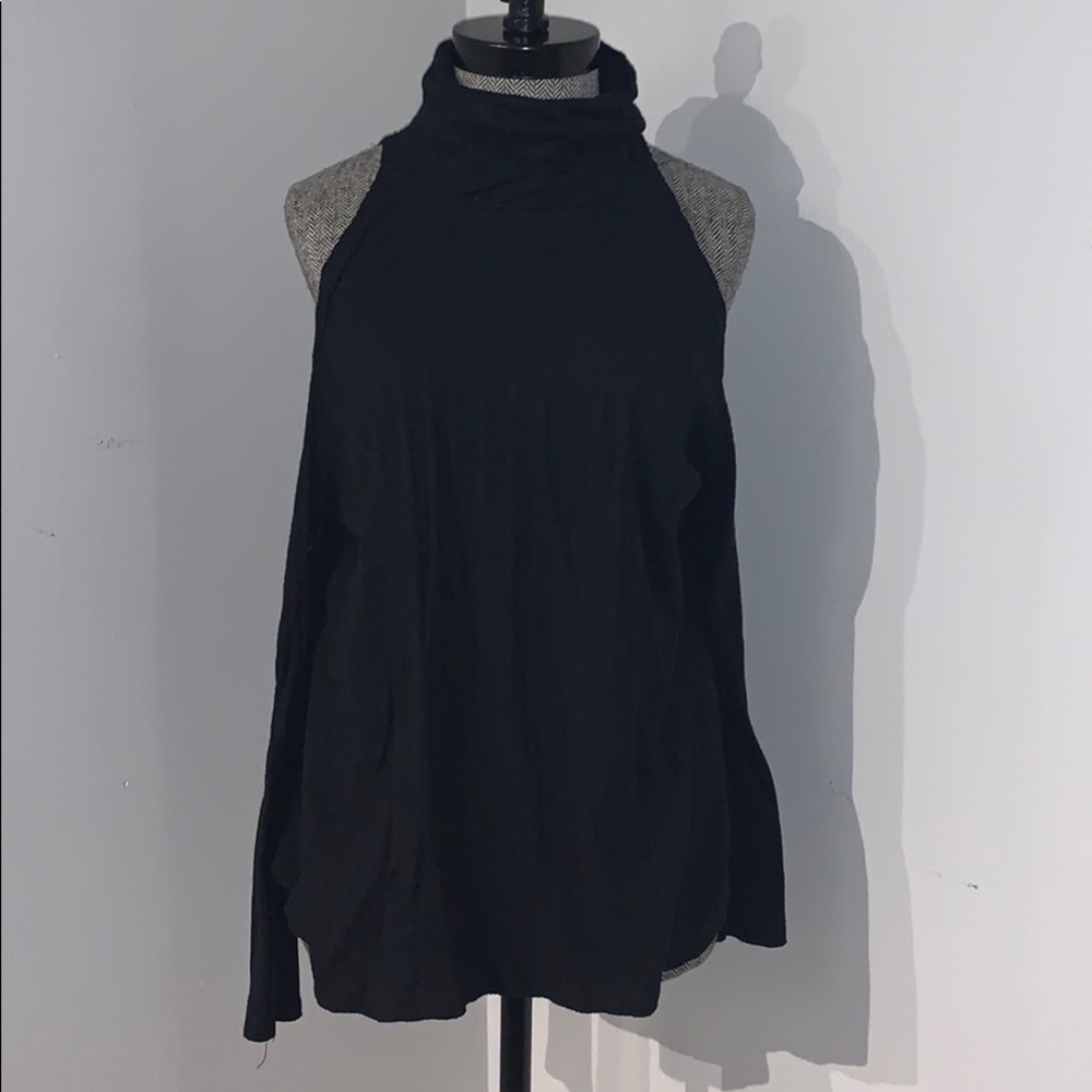 Cold Shoulder Turtleneck